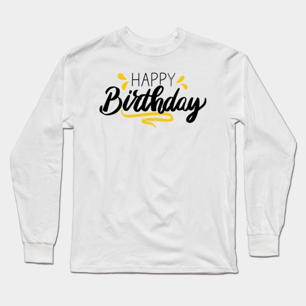 Happy Birthday Party Long Sleeve T-Shirt by thexsurgent